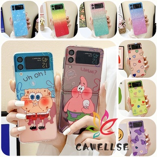 เคสโทรศัพท์มือถือ แบบบางพิเศษ กันกระแทก ลายการ์ตูนดอกไม้น่ารัก สําหรับ Samsung Galaxy Z Flip 4 Z Flip 4 Zflip4 Z Flip 4 Z Flip 4 Z Flip4