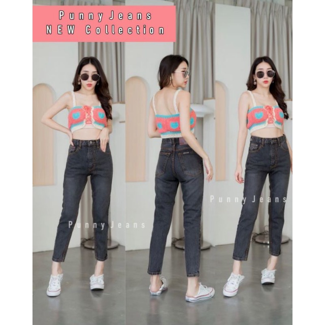 มีS-XLจ้ายีนส์ปันนี่ทรงบอยเอวสูงกระดุม1เม็ดขาเย็บอน่างดีรุ่นนี้เก้บรายเอียอดได้สวยมากๆขายดีสุดๆ - รูปที่ 5