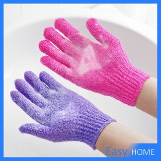 ขจัดเซลล์ผิวเก่า พร้อมส่ง ถุงมืออาบน้ำ ถุงมือขัดผิวอาบน้ำ Glove-style bath towel