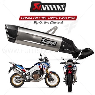 ท่อแต่ง Akrapovic Exhaust Slip-On Line (Titanium) New Shape HONDA CRF1100L AFRICA TWIN 2020