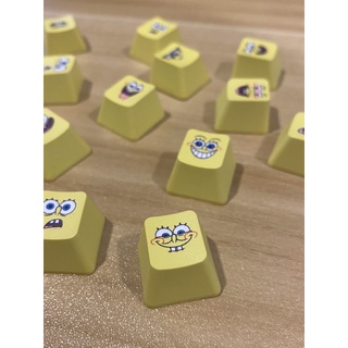 (สุ่มลาย) ปุ่มกดสพันจ์บ็อบ คีย์แคปคีย์บอร์ด | SpongeBob keycaps ราคาต่อชิ้น