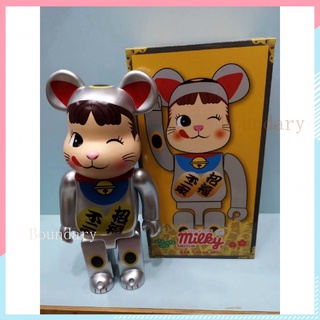 ตุ๊กตาฟิกเกอร์ 400 % Bearbrick Fujiya Peko Milky Cat In One ของเล่น