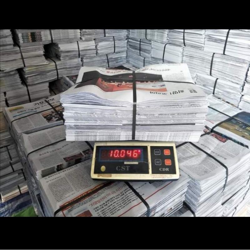 หนังสือพิมพ์เกาหลี หนังสือพิมพ์เก่า มัดละ 10 กก. แต่ใหม่มาก สะอาด ใช้แพ็คของห่อผลไม้
