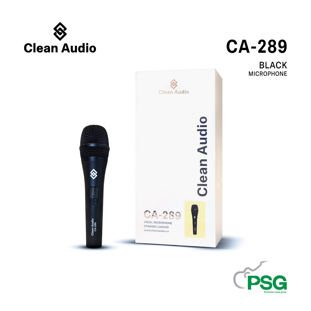 CLEAN AUDIO:CA-289 BLACK ไมโครโฟนไดนามิค Dynamic Microphone