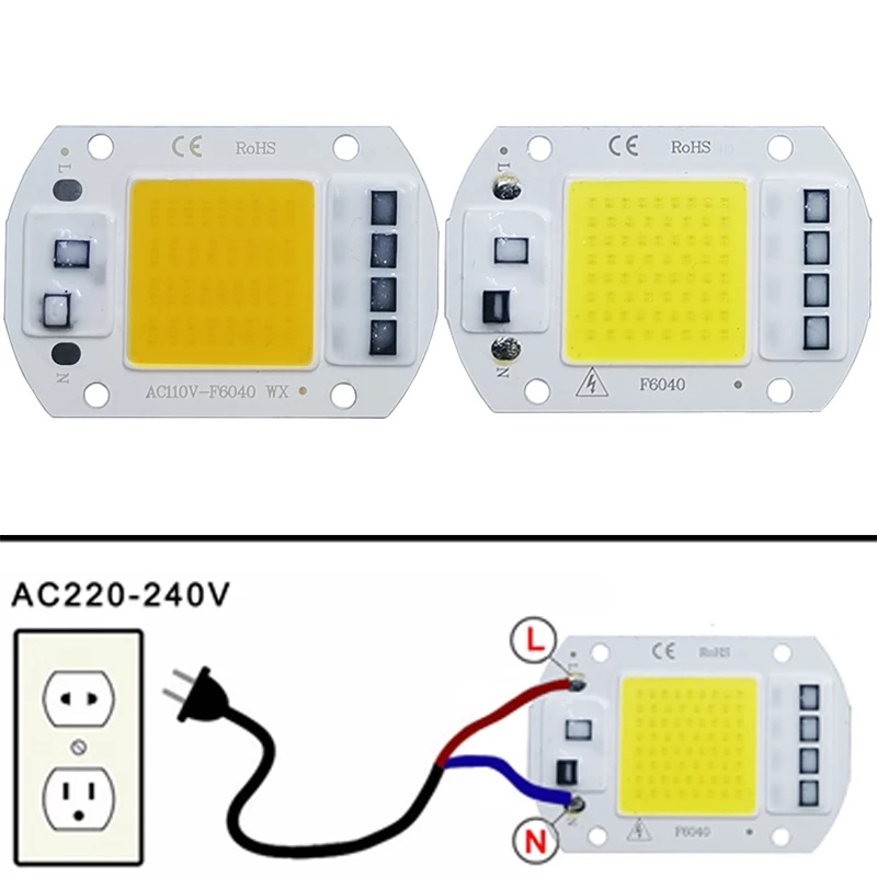 [110V 220V ในครัวเรือน 20W 30W 50W ซัง ลูกปัด ชิป ไม่ต้องใช้ไดรเวอร์] [ หลอดไฟ Led ประหยัดพลังงาน สว่างมาก] [หลอดไฟ Led สําหรับไฟสปอตไลท์ น้ําท่วม]
