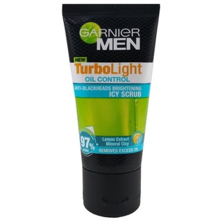 🔥ฺล้างสต็อก🔥(หมดอายุ12/2022) Garnier Men Turbolight Oil Control Icy scrub50ml.การ์นิเย่เมนเทอร์โบไลท์ออยคอนโทรลไอซีสครับ