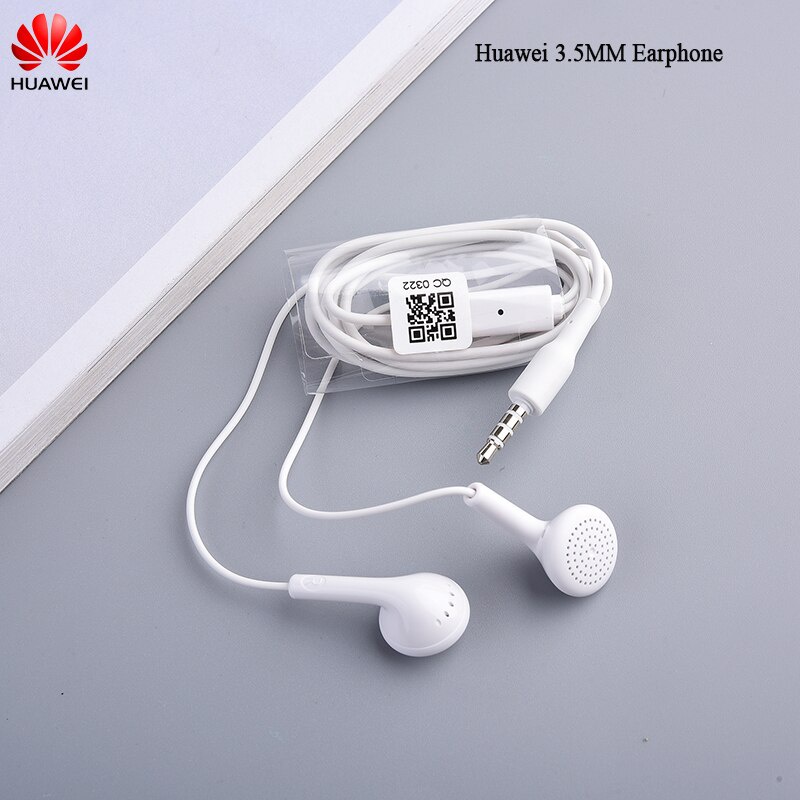 หัวเว่ย 100%ของแท้ Huawei หูฟังอินเอียร์ สเตอริโอ เบส แจ็ค 3.5 มม. ชุดควบคุมหูฟัง แบบมีสาย พร้อมไมโครโฟน