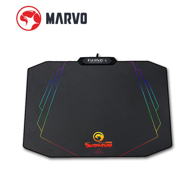 แผ่นรองเมาส์ MARVO MG02 Gaming Mouse Pad ปรับไฟได้ 9 โหมด. #2