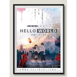 โปสเตอร์หนังอะนิเมะ HELLO WORLD