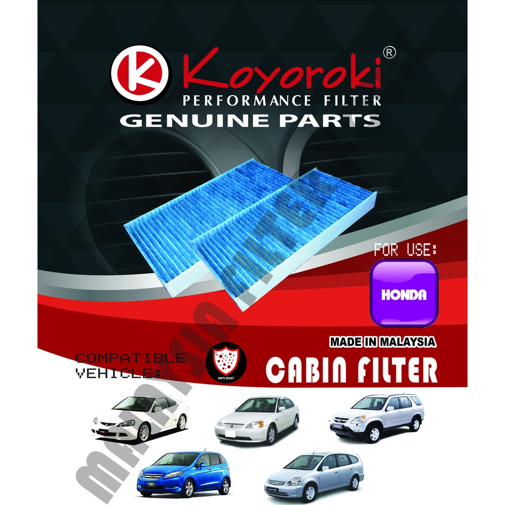 HONDA CR-V(RD4-9) CIVIC FERIO(ES1-3) STREAM(RN1-5) INTEGRA(DC5) EDIX(BE1-4/BE8) CABIN FILTER RHD-STA