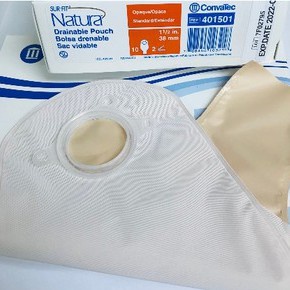 Convatec Sur-Fit Natura Opaque ถุงเก็บอุจจาระหน้าท้อง ขนาด 57 mm. (เฉพาะถุง) 10 ชิ้น - รูปที่ 2