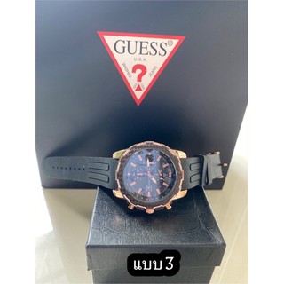 นาฬิกาGuess ผู้ชายสีดำ ขอบทอง