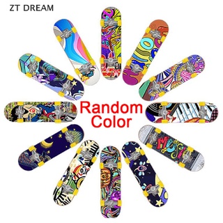 ZTD 1PC Cute Kids Children Mini Fingerboard Skate Boarding Gifts Party Toy Random 07