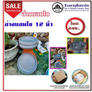 อ่างบอนไซเคลือบเซรามิค12"*2.5" ใบละ 249