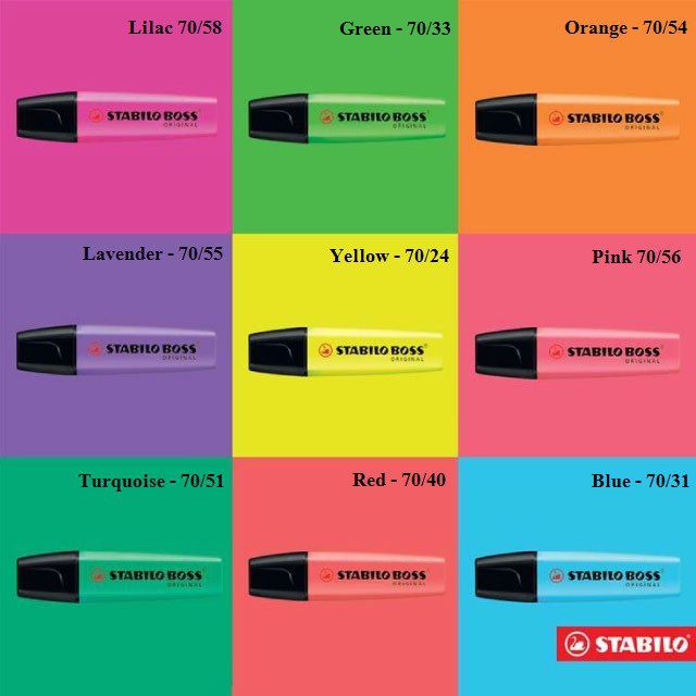 ปากกาเน้นข้อความ STABILO BOSS