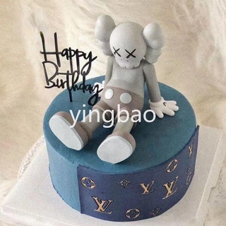 ตุ๊กตาการ์ตูน Kaws Brithday เหมาะกับของขวัญ สําหรับตกแต่งเค้ก เบเกอรี่ ปาร์ตี้