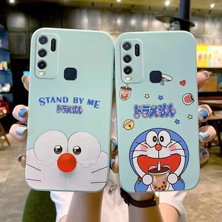 Doraemon cartoon  เคส vivo Y20 Y20i Y20SG Y50 Y30 Y30i Y17 Y15 Y12 Y11 Y19 Y12S Y20S Y12A S1 V20PRO V9 เคส vivo Y93 Y91C Y97 V15 V15PRO Y3 Y5S เคส vivo Y66 Y73 Y70S Y51S Y83 Y85 S7 เคสโทรศัพท์ซิลิโคนแบบตรง