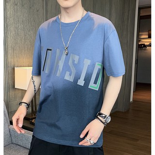 เสื้อยืดคอกลมแขนสั้นstye ผู้ชาย Men Short Sleeve T-Shirt(สีฟ้า,ขาว,เหลือง)