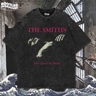 เสื้อยืดผ้าฝ้าย เสื้อยืด พิมพ์ลาย THE SMITHS THE QUEEN IS DEAD OVERSIZE WASHING VINTAGE สําหรับผู้ชาย | เสื้อยืด โอเวอร์