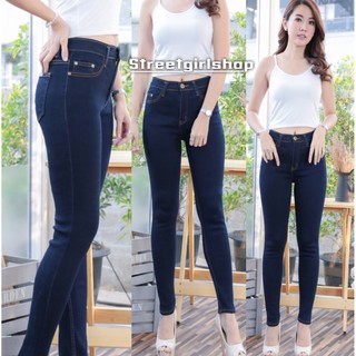 streetgirlshop กางเกงยีนส์ SMLXL 34 36 38 ป้าย C&amp;J Jeans  สี Midnight