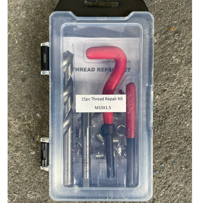 ชุดซ่อมเกลียวทุกขนาด ซ่อมเกลียวเสีย ชุดต๊าปเกลียวสปริง เกลียวสปริง ต๊าปเกลียว 15ตัว/ชุด เฉพาะลูกสปริงซ่อมเกลียว