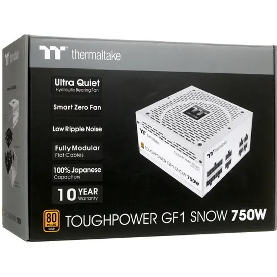 POWER SUPPLY (อุปกรณ์จ่ายไฟ) THERMALTAKE Toughpower GF1 750W Snow สีขาว (80 PLUS Gold) #8