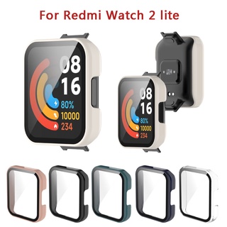 Pc + ฟิล์มนิรภัย สําหรับ Xiaomi Mi Watch 2 Lite Xiaomi Redmi Watch ครอบคลุมเต็มรูปแบบ เคสป้องกัน