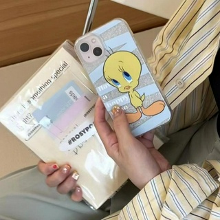 🎁ส่งของขวัญ🎁เคสไอโฟน 14Pro max น่ารัก เจ้านก เคส for iPhone 11 12 13 14 12Pro 13Pro max case เป็ดน้อยสีเหลือง