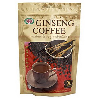 ซุปเปอร์กาแฟปรุงสำเร็จชนิดผงผสมโสม 20กรัม แพค 20 Super Coffee Instant Powder Mix Ginseng 20g. Pack 20