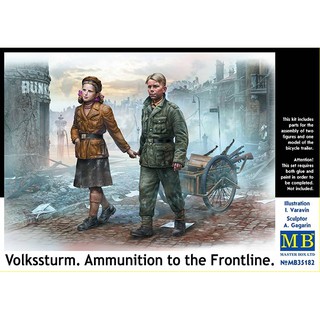 ฟิกเกอร์โมเดล Master Box Model 1/35 MB35182 Volkssturm. Ammunition to the Frontline