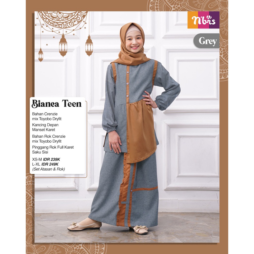 CHILDRENS GAMIS NIBRAS BIANCA TEEN GREY /TEEN NIBRAS BIANCA