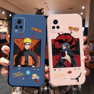 เคสโทรศัพท์มือถือ ขอบสี่เหลี่ยม ลายการ์ตูนนารูโตะ Sasuke สําหรับ VIVO T1X Y02S Y21 Y15A Y15S Y33S Y21T Y11S Y12S Y21A Y1S Y91C Y01