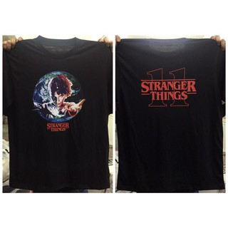 เสื้อยืดผ้าฝ้ายพิมพ์ลายแฟชั่น Stranger Things T-shirt เสื้อยืด