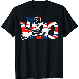 เสื้อยืดวงดนตรีเสื้อยืด ผ้าฝ้าย พิมพ์ลายโลโก้ The Who Official Pete สําหรับผู้ชายall size