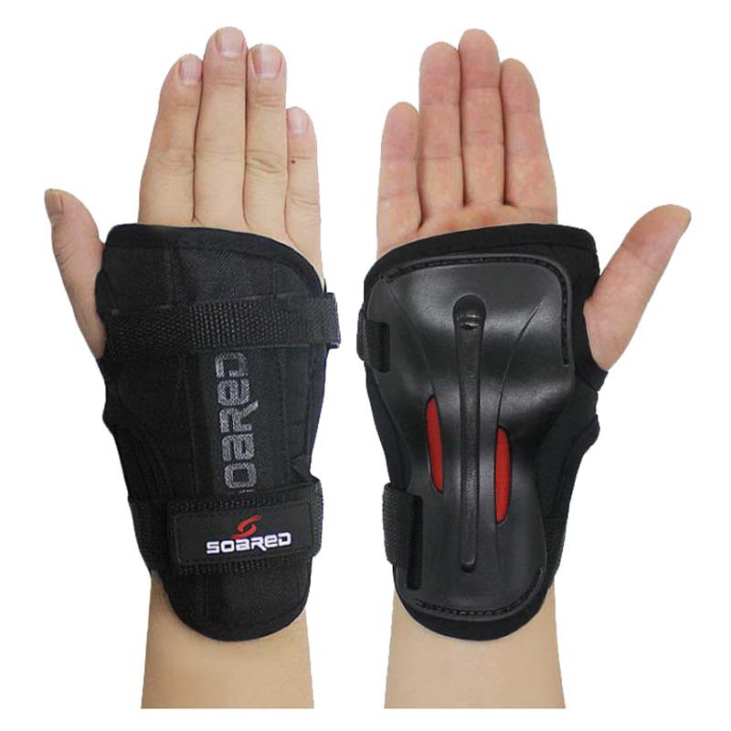 เด็กผู้ใหญ่สกีสโนว์บอร์ดมือข้อมือสนับสนุนลูกกลิ้งสเก็ตยามถุงมือรั้ง