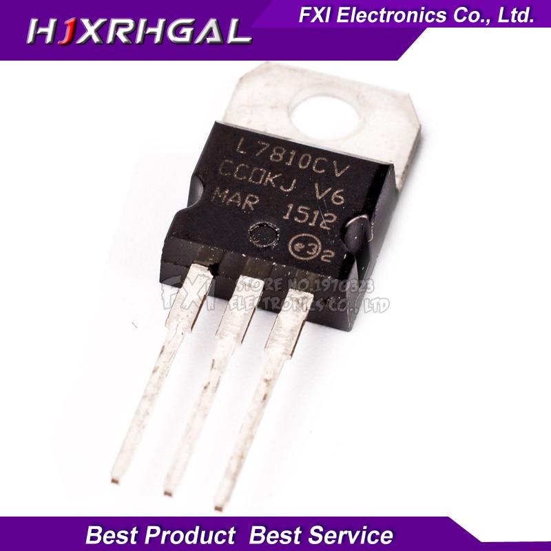 10PCS L7810CV TO220 L7810 TO-220 7810 LM7810 MC7810 voltage regulator IC stabilivolt voltage-regulator tube New original