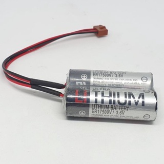 Er17500 /3.6v toshiba  แพ็คคู่2ก้อน lithium battery 2ก้อน