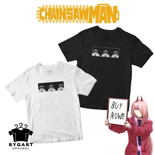 เสื้อยืด# CHAINSAW MAN ASTRONAUT PANEL MANGA SHIRT HIGH QUALITY PRINT.