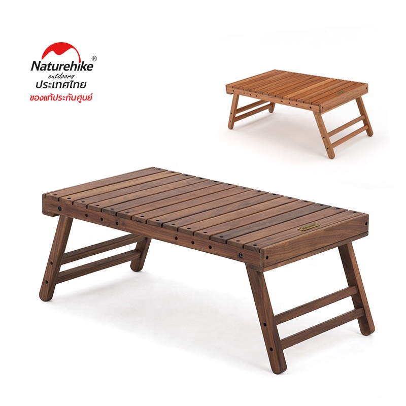Naturehike Thailand furniture foldable wood table for camping