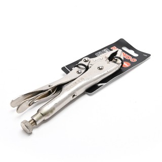 KENDO 11605 คีมล็อคปากโค้งชุบโครเมียม 180mm/7 KENDO 11605 Curved Locking Pliers Chrome Plated 180mm / 7