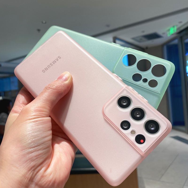 เคสโทรศัพท์มือถือแบบนิ่ม TPU ใส ผิวด้าน บางมาก 0.3 มม. สําหรับ Samsung Galaxy S23 FE A54 A53 A73 A33 A52 A52s A72 S21 FE