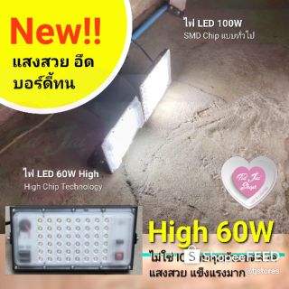 ไฟ LED 60W 48LED Floodlight Sportlight หน้าใหม่ สว่างตาแตก