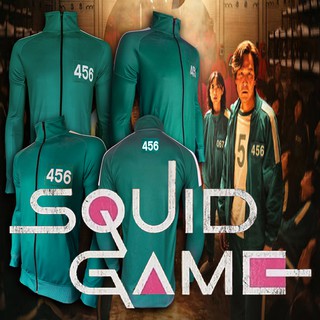 [พร้อมส่ง]SQUID GAME ชุดเสื้อ-กางเกง ชุดผู้เข้าแข่งขันสควิดเกม (เล่นลุ้นตาย) มี4หมายเลขหลักให้เลือกและเบอร์ที่ลูกค้าสั่ง