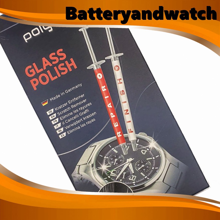 นํ้ายาขัดกระจก นํ้ายาสำหรับลบรอยบนกระจกนาฬิกา Poly Watch Glass Polish Made in Germany