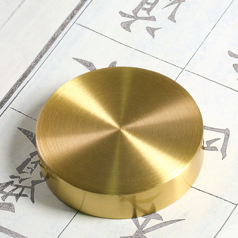 ที่ทับกระดาษ ทรงกลม ทองเหลือง สไตล์เรโทร สําหรับตกแต่งชั้นวางหนังสือ โต๊ะทํางาน - รูปที่ 4