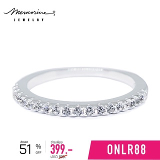 ราคาMemorine Jewelry แหวนเงินแท้ 925 ฝังเพชรสวิส (CZ) : ONLR88