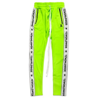 TZ worldwide TZWORLDWIDE TRACK PANTS - GREEN NEON