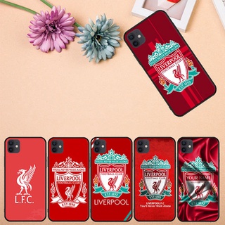 เคสโทรศัพท์มือถือแบบนิ่ม ลายโลโก้ Liverpool สีดํา สําหรับ iPhone 5 5s SE 6 6s 6Plus 6sPlus 7 8 7Plus 8Plus X XS XR XS Max