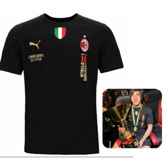 เสื้อยืดพรีเมี่ยม พิมพ์ลาย Ac Milan We The Champion Scudetto สําหรับผู้ชาย และผู้หญิงS-5XL