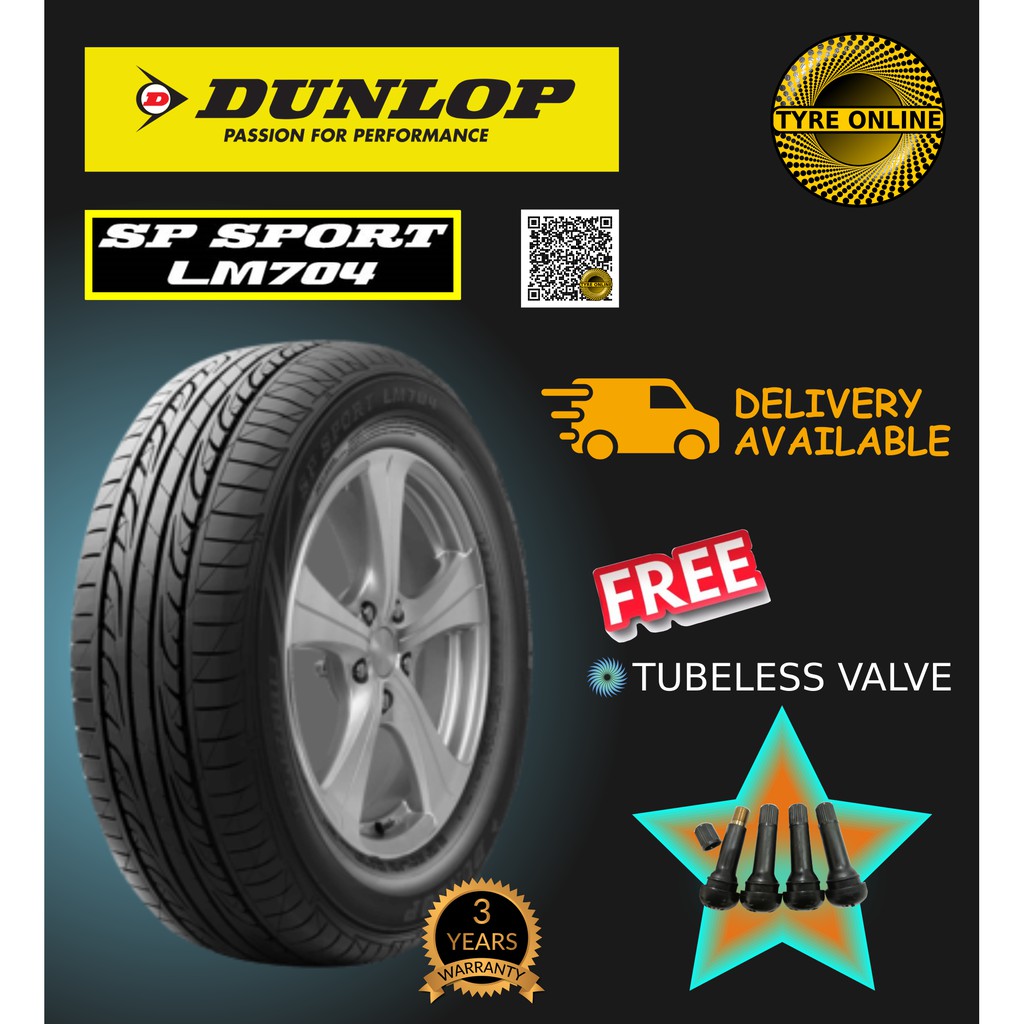 DUNLOP SP SPORT LM704 195/65R15 ใหม่ยาง TITER TAYAR BARU RIM 15 EXORA UNSER WISH ONLINE POS POS POS 